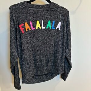 Victoria’s Secret PINK! Shirt with Colorful 'FALALALA' Print